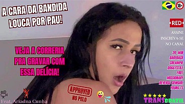 A CARA DA BANDIDA LOUCA POR PAU! Veja a correria pra gravar com essa delícia!
