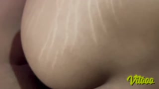 Lying in bed, I convince her to put my cock in her