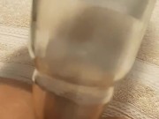 Training my ass with 24oz beer bottle