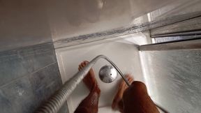 The Pig Shows You His Cumshot After Jerking off and Takes a Shower for You