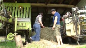 Couple fucks at the barn sex clip