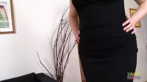 A big black dildo could not satisfy the horny milf so she switched to BBC