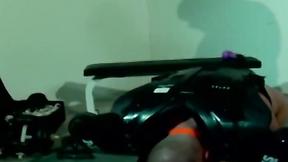 ”Muscled master Dire Callahan continued to torment his subs dick & balls”