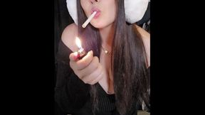 What could be cuter than a smoking girl in (fake) fur and earmuffs? Nothing!