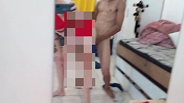 Sexo em pé na frente do espelho Stella Stll Completo