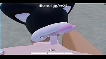 Fucking a roblox slutty girl on a beach~