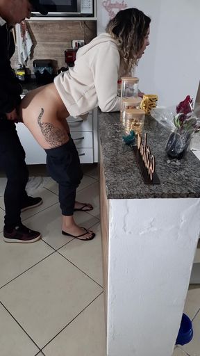 Stepdaughter Can't Even Rest While Having Breakfast.