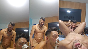 Eu e meu primo sozinho, arrombei cu dele