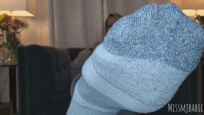 MJ SMELLING SOCKS TEASE