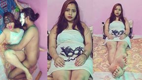 Very hot Indian stepmom with her wet pussy is surprised by her stepson