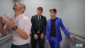 Elevator Pitcher: nude - JJ Knight with Joey Mills Yankee screw