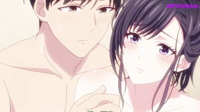 My Best Friend's Cheating Wife gets a big creampie from her hung husband in this anime hentai