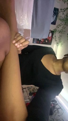 titties out , feet in mouth 👄 🦶