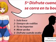 Tutorial para sissys. Como hacer una buena mamada. JOI CEI en español.