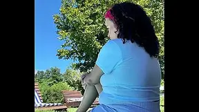 Chubby Latina Big Ass Farting by the Pool Relaxed Summer Gas Vibes