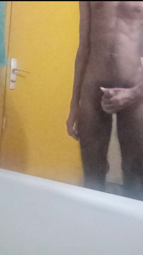 Jim masturbates and explodes a big load