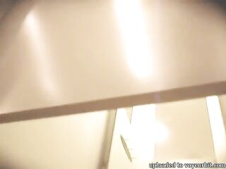 Amateur in dressing room panty and no panty hawt view