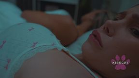 Hot MILF and gorgeous teen share bed and catch you in the act!