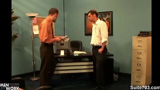 Seductive gay ride anally a titanic pecker at work