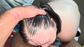 My Asshole Is so Wide That It Fits His Hand and Cock at the Same Time, I Suck His Cock to Taste My Ass