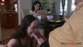 Pervert StepDad Makes Teen Blow Him- Aliya Brynn