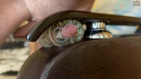 Guy Moaning and Fucking Fleshlight until Shaking Orgasm with Huge Cumshot - fap2it