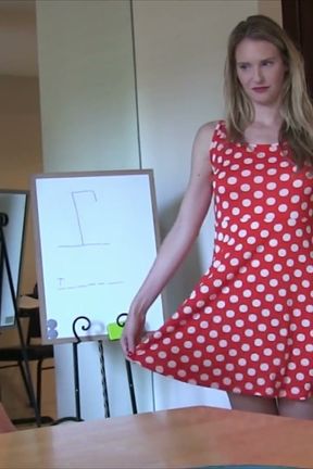 Two Attractive Girls Are Playing a Strip Hangman Game with Matt Serving as the Judge