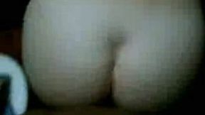 Fucking my plumpy pale skin GF doggy style on POV video