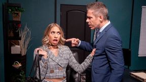 Super Cushy Job for Khloe Kapri! Mick Blue Assists and Worships Her with Foot Rubs, Dry Cleaning, and Pussy Licking, but Will He Keep Secret and Finally Fuck Her?