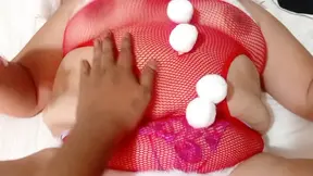 Fingering my mature boss's cock after the Christmas party