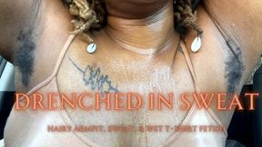 Temptress Mango Is Drenched In Sweat - Hairy Armpit and Wet T Shirt Fetish