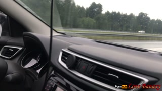 Masturbation in the car while driving