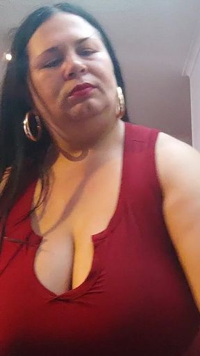 Fat Ass Latina Stepmom, Slow Motion Fans Only.