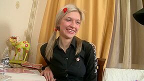 Tatyana Konovalova - Hot & Sexy Blonde Teen 18+ With Pigtails Gets A Nice Anal Creampie!