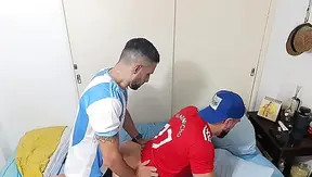 Upon returning from the court'my straight friend allowed me to penetrate his beautiful