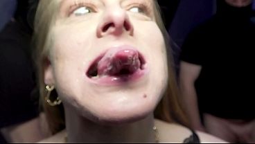 European GF gets a sloppy BBC in a gangbang