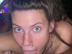 Blonde and brunette lesbians licking and sucking pussy