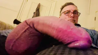 Mature Canadian daddy strokes his huge cock in solo close-up