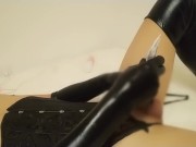 【男の娘】尿道拡張オナニー　ブジー8mm