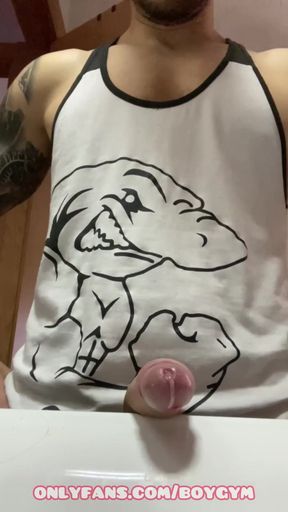 Cumming with No Handsmy Big Cock Cums a Lot
