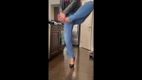 Hopping at Home - Nylons MP4 fan request