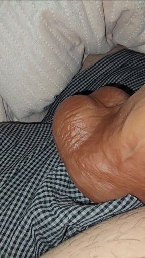 Step mom handjob massive 9 inch of dick without shame making step son happy