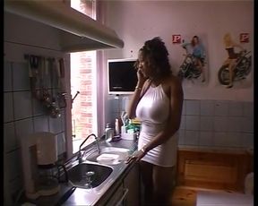 Big Titted Ebony and German Babe Got Fucked Together in Foursome