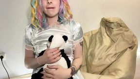 Sweet Stepdaddy accepts black cock sucked and cums on her butt