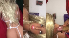 fiquei sozinha ca loira sacada da minha inteada ( sex toy ) ( sex doll )