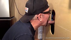 First time with a man at the gloryhole