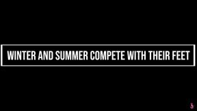 Winter and Summer Compete With Their Feet