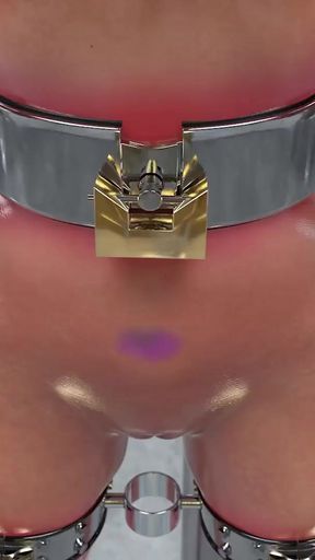 Hardcore Metal Bondage, Latex BDSM Compilation 3D   Clip 1