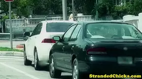 Pounded hitchhiker Darling jizzed in mouth