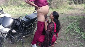 Desi Wife Cheating on Husband in Jungle in Full Nude Doggy Style Postion
